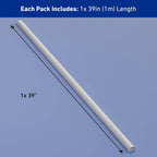 D-Line Cable Raceway On-Wall Cord Cover | 1D3015W | Surface Mount Electrical Channel to Hide and Conceal Cords, Cables, and Wires | White, Paintable