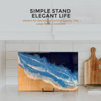 TR-LIFE 4 Pack 8 Inch Large Plate Stands for Display - Holder Stand + Metal Frame for Picture, Book, Decorative Platter, Photo Easel