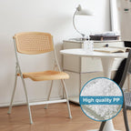 Plastic Folding Chair - 4 Pack 440LB Weight Capacity Comfortable Event Chair-Lightweight Folding(White)