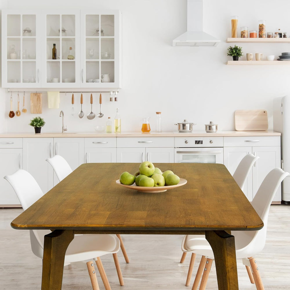 Acacia Verve 48" Solid Wood Dining Table for 4, Rectangular Acacia Wood ...
