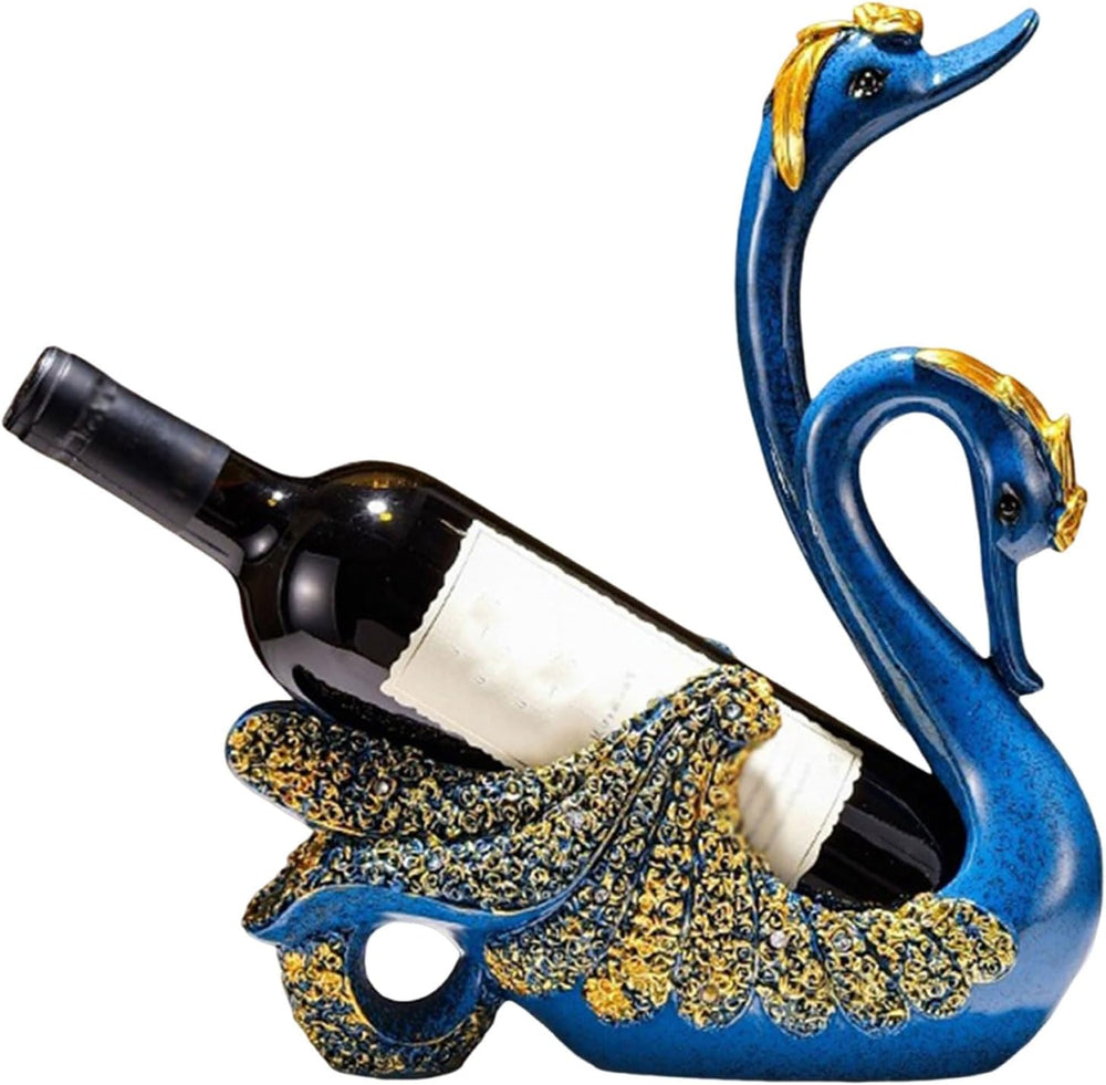 Swan Wine Bottle Holder Home Bar Elegant Wine Rack Holders, Countertop & ...