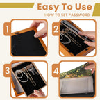 Diversion Safe 6.5"x8.5" Picture Frame Safe with Secret Compartment for Valuables, Hidden Storage Picture Frame with Hooks, Wall-Mounted Secret Storage Box for Bedrooms, Living Rooms, and Offices