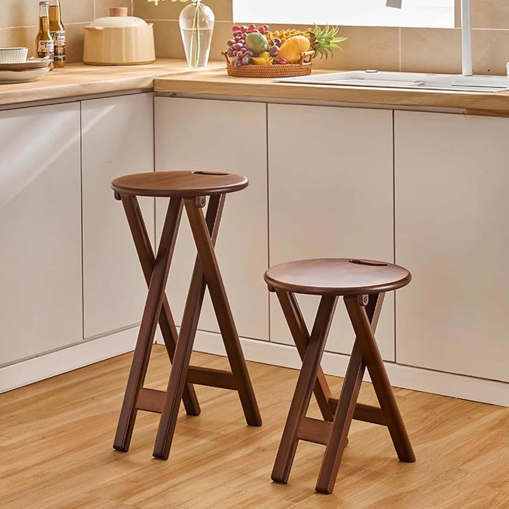 Folding Bar Stool 24.8 Inches Foldable Kitchen Bar Stool for Adults Counter H...