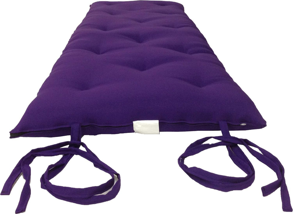 Purple Full Size Traditional Japanese Floor Futon Mattresses, Cotton Batting/...