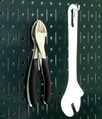 Wall Control Pegboard Organizer 4 ft. Metal Pegboard Standard Tool Storage Kit with Green Toolboard and Black Accessories
