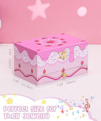Homde Musical Jewelry Box for Girls: 2-Layer Spinning Fairy Organizer | Storage for Ring Necklace - Birthday Christmas Gift for Girls Ages 3 to 12 - Spinning Fairy Plays Melody When Lid Opens