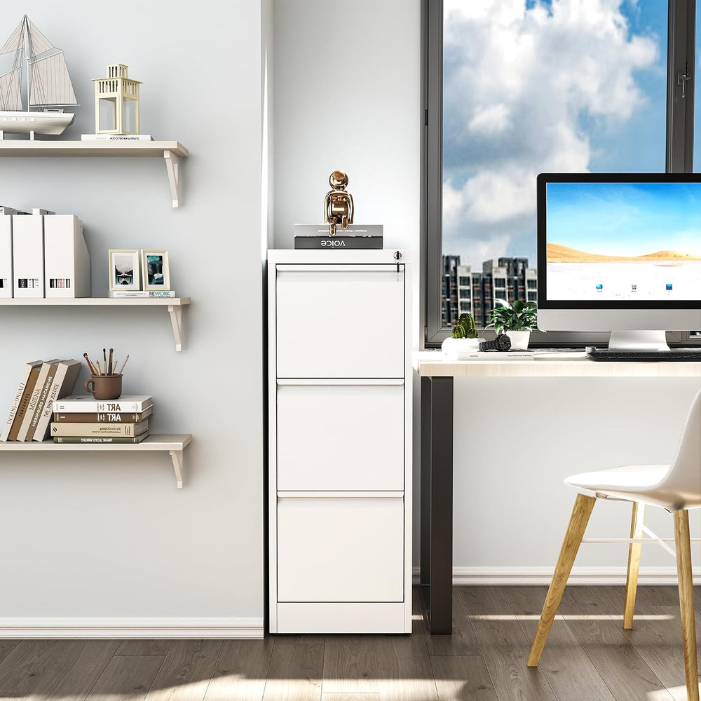 3 Drawer File Cabinet, Vertical File Cabinets with Lock for Home Office,Heavy...