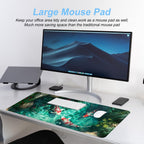 Koi Fish Mouse Pad XXL – Large Japanese Pond Desk Mat with Water Reflection, Extended Non-Slip Gaming Mousepad for Office, Home, Laptop, Workstation, 31.5 x 11.8 in