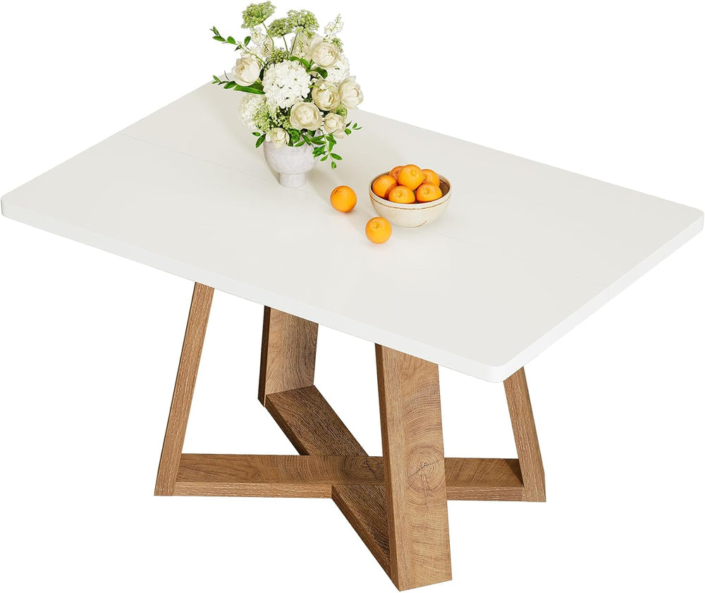 Tribesigns 47-Inch Dining Table for 4 People, Modern Kitchen Table with Woode...