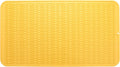 Silicone Dish Drying Mat for Multiple Usage,Easy clean,Eco-friendly,Heat-resistant Silicone Mat for Kitchen Counter or Sink,Refrigerator or Drawer Liner Yellow 4XL 32 inches x 18 inches