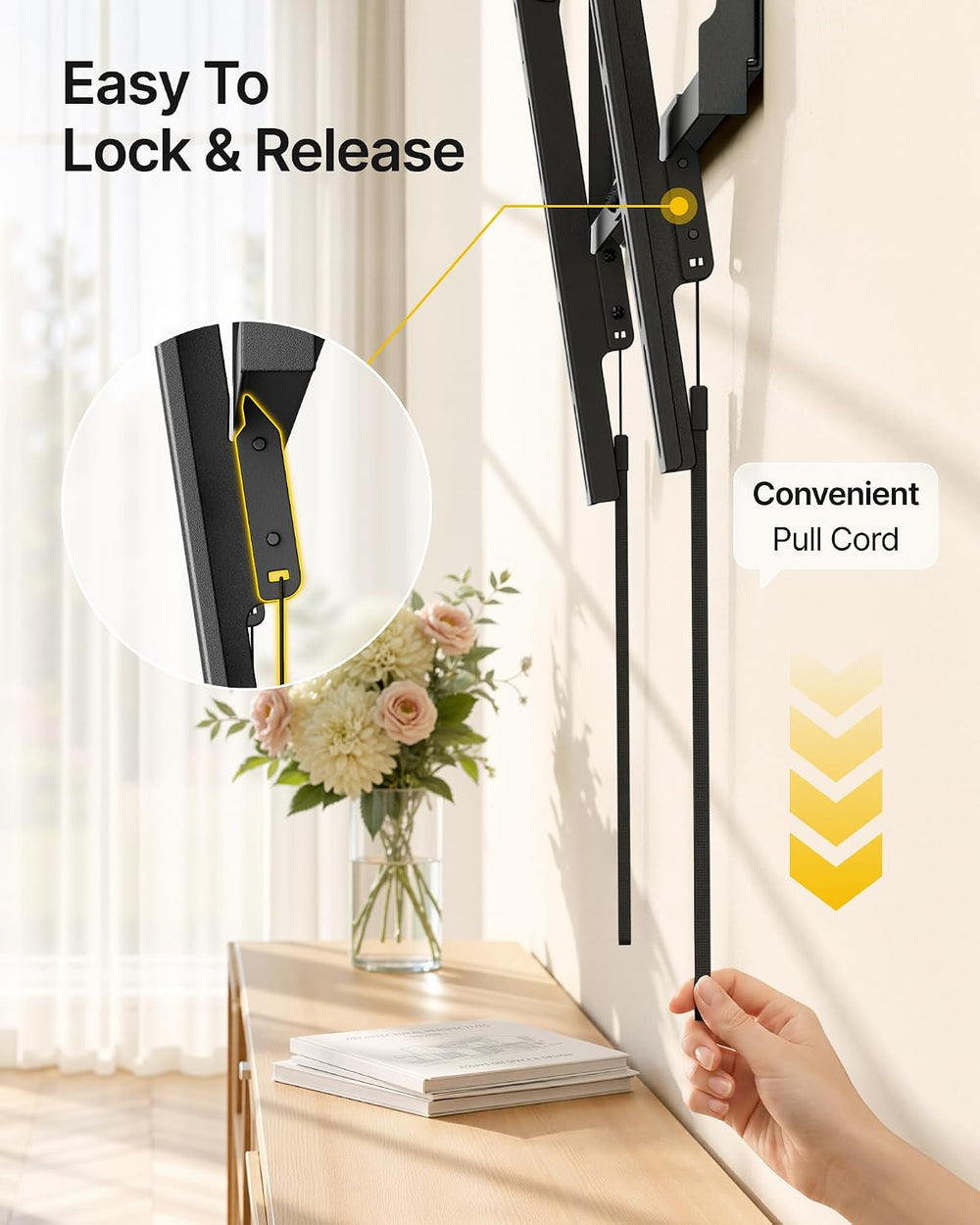 monTEK Tilting Low Profile TV Wall Mount for 37"-86" TVs, Max 165lb...
