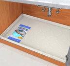 SIKADEER 37" x 22" Under Sink Mat Waterproof, Silicone Mat Kitchen Drawer Shelf and Cabinet Liner, Sink Protector for Kitchen Organizers and Storage, Boot Tray Pet Food Mats