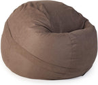 YuppieLife Big Durable Bean Bag Cover for Adults(Just Cover,No Filler) 4Ft Machine Washable Large Size Sofa Cover （Chocolate）