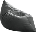 Hobestluk 3 in 1 Bean Bag Chair Giant Bean Bag Chairs for Adults with Velvet Cover Convertible Bean Bag Floor Cushion with Machine Washable Cover for Living Room (Velvet Grey)