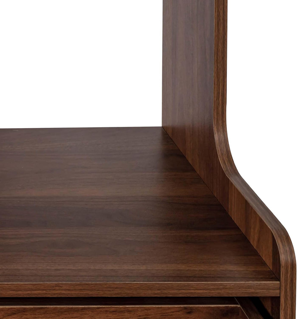 71” Coffee Bar Hutch with Drawers, Pantry Cabinet with Doors & Internal S...