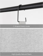 StorageWorks Hanging Closet Organizer, 3-Shelf Hanging Closet Shelves with Top Shelf, 15 ¾"W x 12" D x 31" H, Extra-Large Space, Light Grey