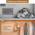 6-Pack 360° Swivel Hoodie & Purse Organizer with Cedar Balls, Multi-Purpose Closet Storage Hanger for Hoodies, Bags, Scarves, Hats, Space Saving, Anti-Slip, Ideal for Dorm, Apartment & Travel