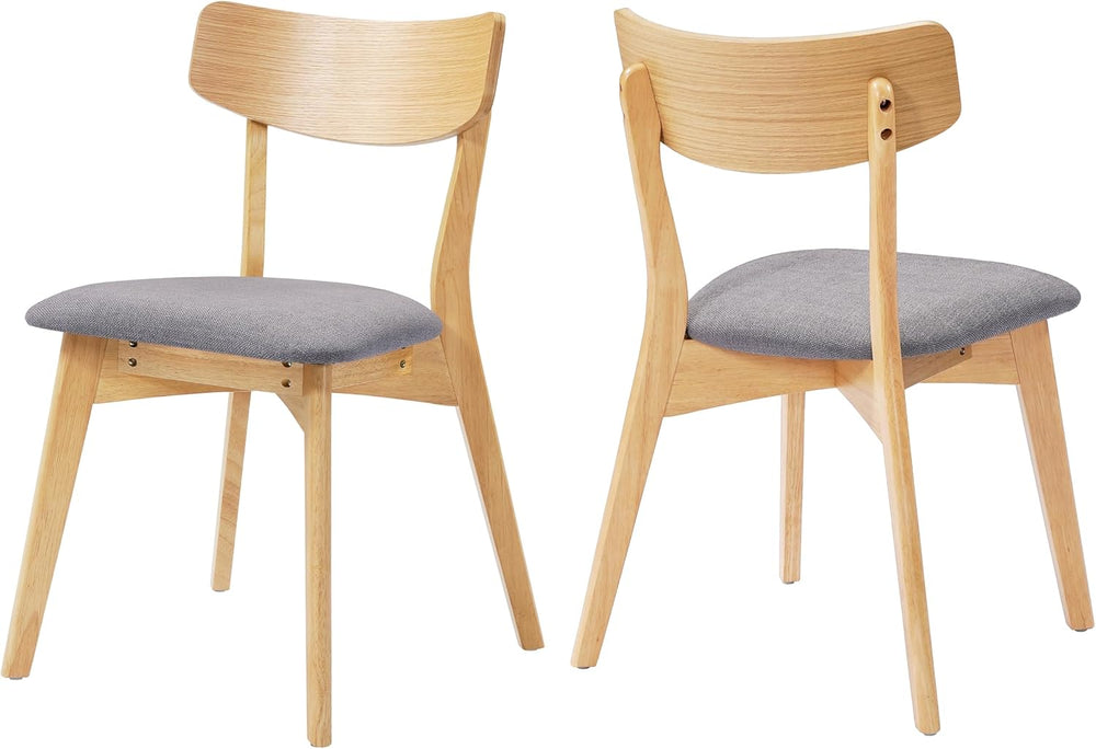 Dining Chairs Set of 2, Dining Room Chairs with Walnut Finished Frame | Kitch...