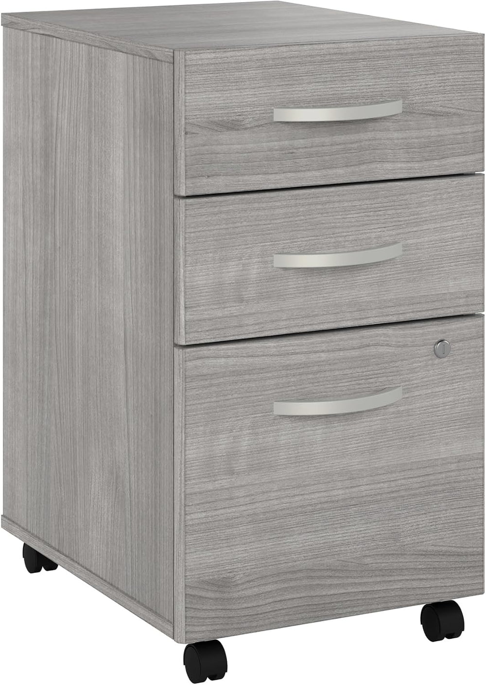 Bush Business Furniture Studio C 3 Drawer Mobile File Cabinet in Platinum Gra...