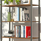 4 Pcs Acrylic Bookends, Clear Book Ends for Heavy Books, Bookend Holders for Shelves, Arch Book Stopper to Hold Books, Decorative Bookends for School, Library, Home, Office