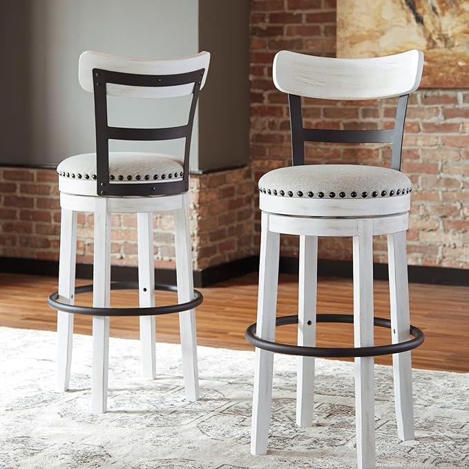 Signature Design by Ashley Valebeck 30" Modern Swivel Pub Height Barstoo...
