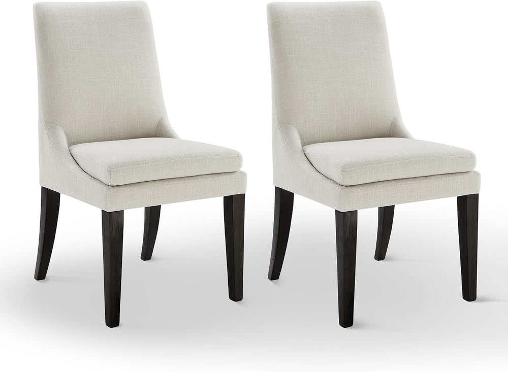 KISLOT Upholstered Dining Chairs Modern Sidechair Performance Fabric High Bac...