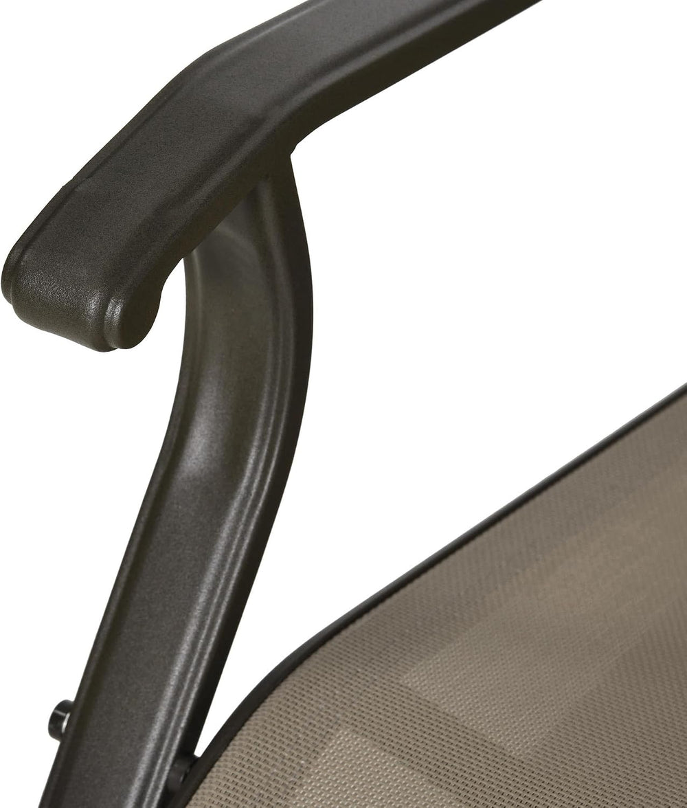 Outsunny 3-Piece Outdoor Gliders Set Steel Frame Patio Gray