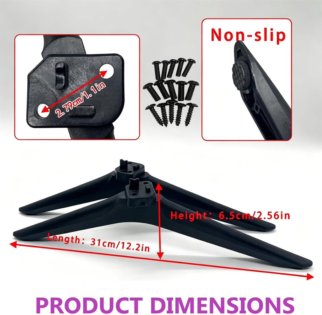 Base TV Stand Legs Replacement fit for Hisense Smart LED TV 49" 50" 55" 65" Class FHD TV