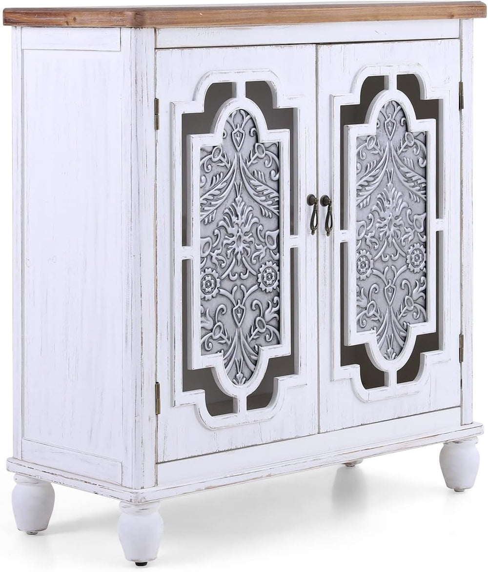 Accent Cabinet with Doors, Entryway Storage Buffet Cabinets