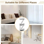 Fire Escape Wall Shelf, Black Metal Hanging Ladder Decor, 3 Tier Iron Display Shelf, Decorative Floating Wall Organizer, Includes Installation Screws and Instructions for Easy Setup