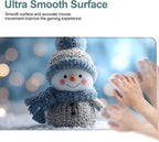 Christmas Snowman Gaming Mouse Pad 35.4"x15.7"Desk Mat Anti-Slip Rubber Base & Durable Stitched Edges for Gamers Smooth Mouse Writing Surface for Desk Office/Home