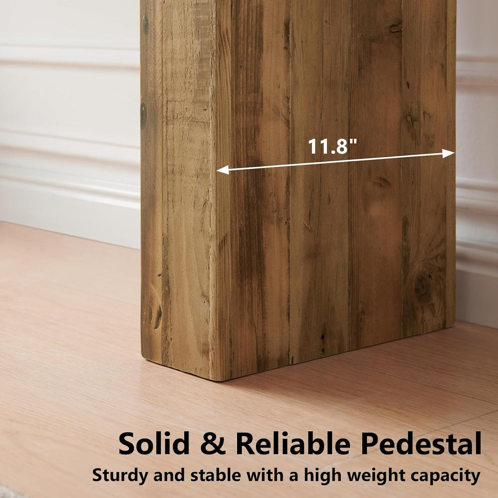 Reclaimed Solid Wood Console Table, 63" Long Farmhouse Entryway Table | ...