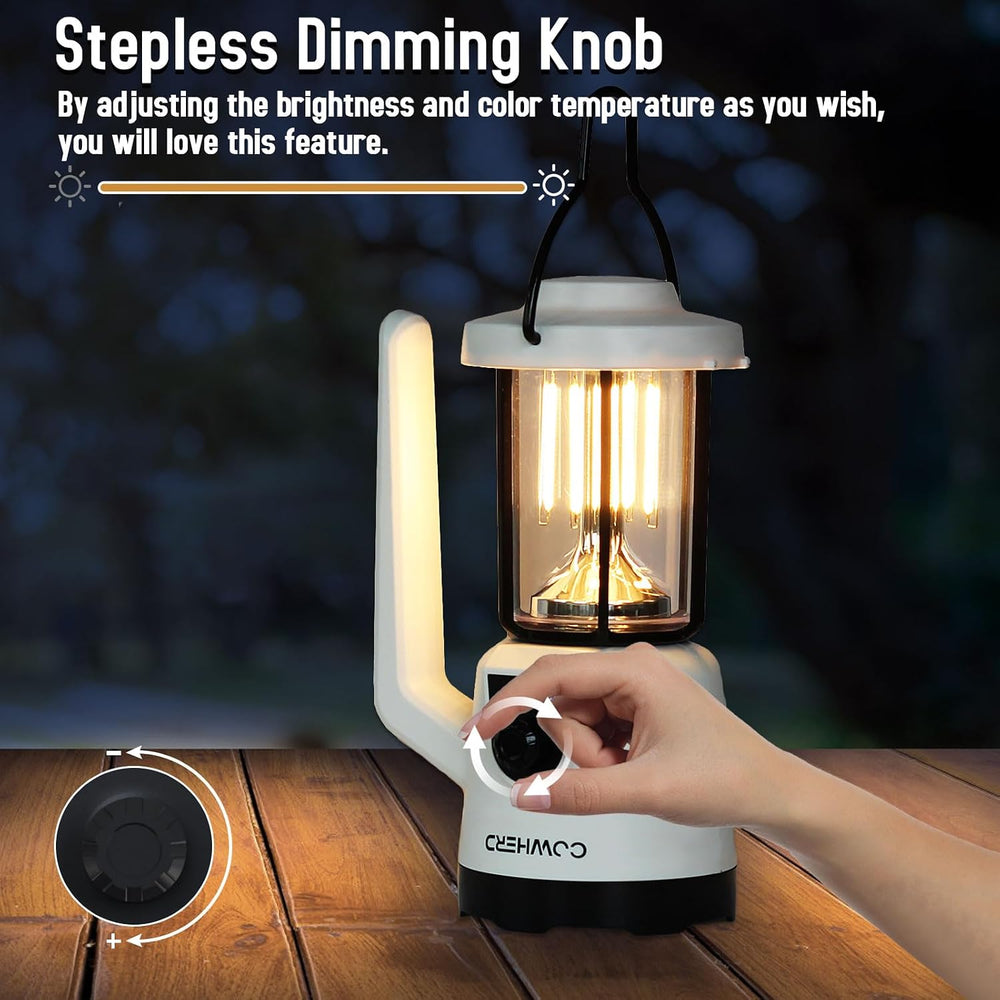 Rechargeable Flashlight Lantern 2-in-1 LED Handheld Flashlight with Lantern a...