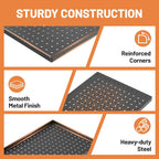 Ultrawall 4 Pack Metal Peg Board Panels with Hooks, Pegboard Wall Tool Organizer for Garage, 84pcs Peg Board with Accessories, 24"X12"