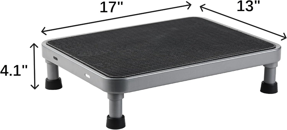 4.1" Low Step Stool for Adults & Seniors, Metal One Step Stool