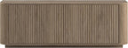 Henn&Hart Fluted TV Stand for TVs up to 75" with 2 Storage Cabinets with an Adjustable Shelf for Living Room, Family Room, or Office, Weathered Gray