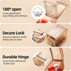 Weekly Pill Organizer,Portable 7 Day Pill Box,Moisture Proof Medicine Pill Organizer,Travel Pill Case with BPA-Free Material,Pocket-Size for Supplements & Vitamins (White)