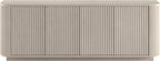 Henn&Hart Fluted TV Stand for TVs up to 75" with 2 Storage Cabinets with an Adjustable Shelf for Living Room, Family Room, or Office, Beech White