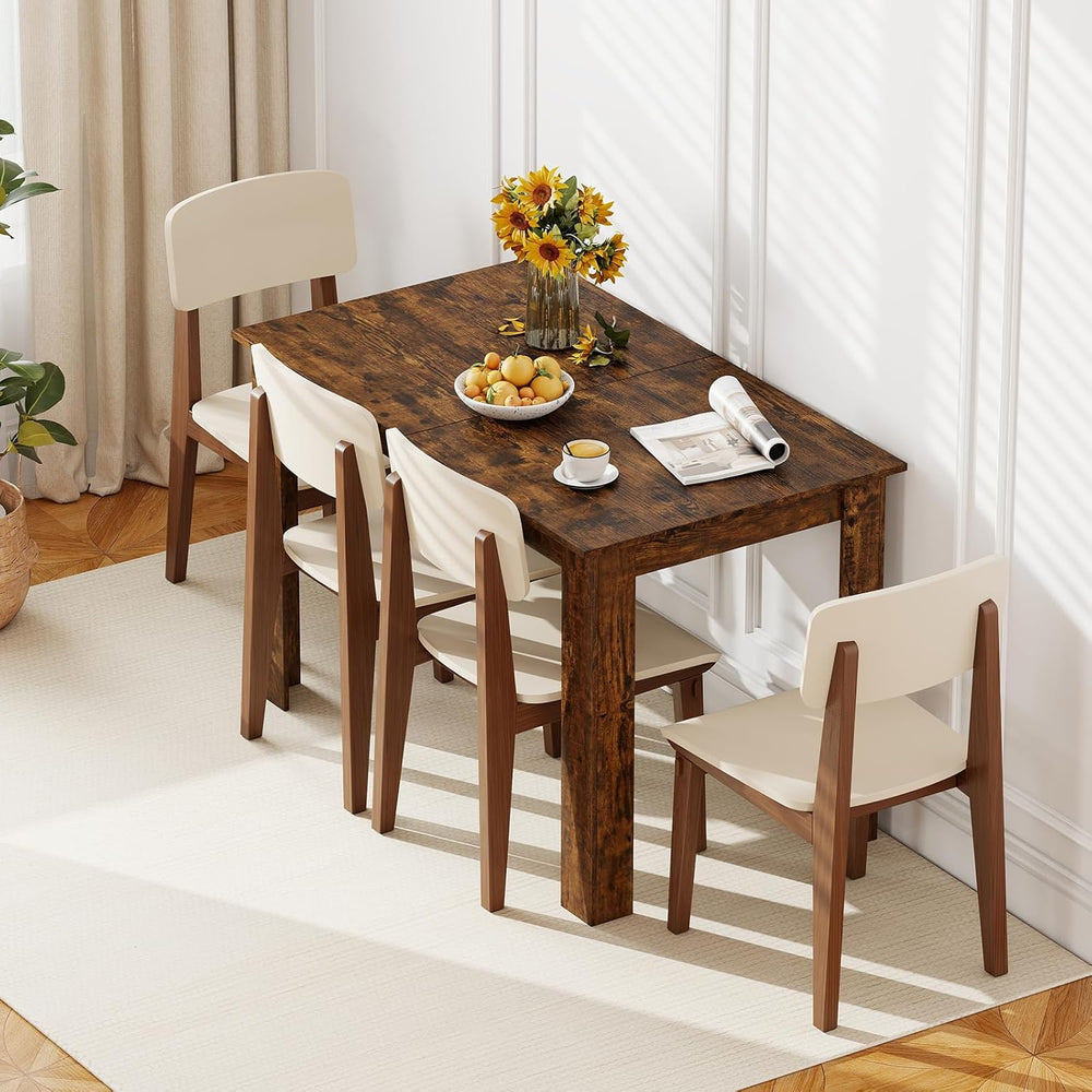 Giantex Extendable Dining Table for 4/6/8, 47"-62" Farmhouse Kitche...
