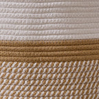 Luxury Little Extra Large Nursery Storage Basket, 20 x 20 x 13.8 inches - 100% Cotton Rope Baskets with Handles, Blanket Basket for Toys, Blankets & Pillows (Gradient Brown)