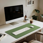 Jotsome Leather Desk Pad Mat, Non-Slip Desk Blotter Pad - Desk Protector for Office, Home, Laptop, and Desktop, Gift for The Holidays or Christmas (Forest Green, 34" x 17")
