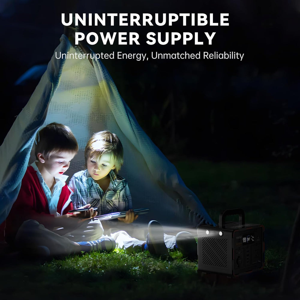 300W Portable Power Station, Solar Generator 259Wh, 70,000mAh LiFePO4 Battery...