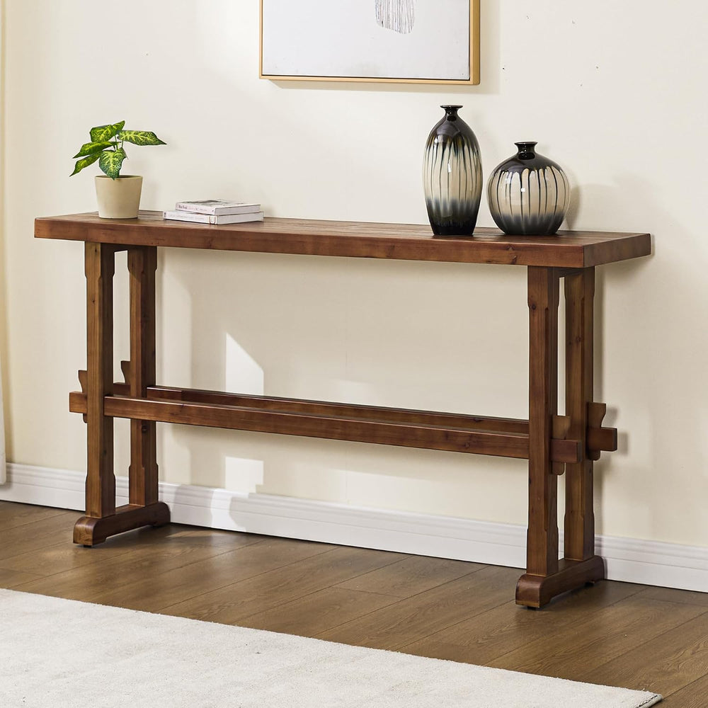 Skinny Entryway Table 59" Long Narrow Console Table for Hallway Farmhous...