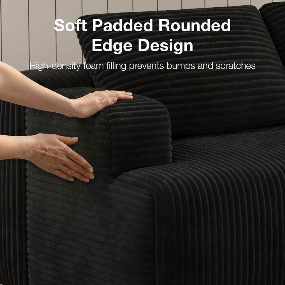 Novilla L-Shape Sectional Couches for Living Room with Smarts Coil® Support, ...