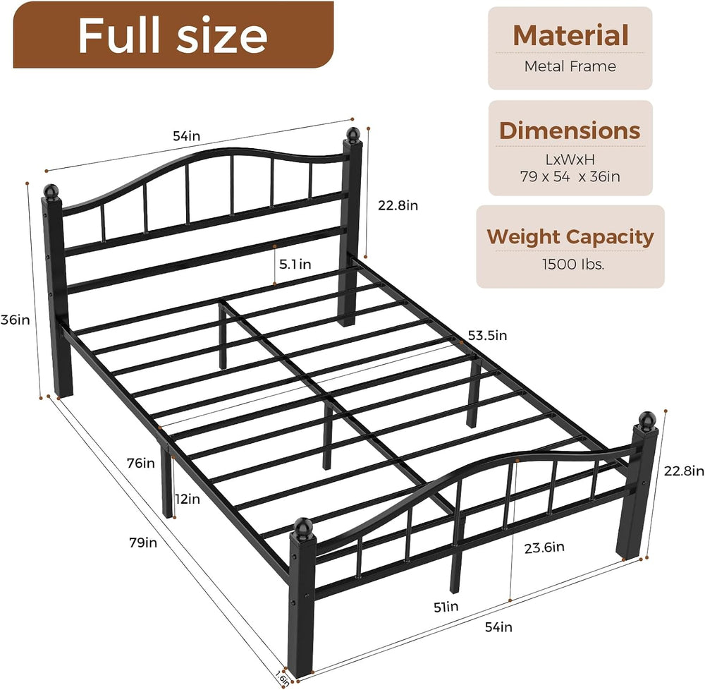 Full Size Bed Frames with Headboard