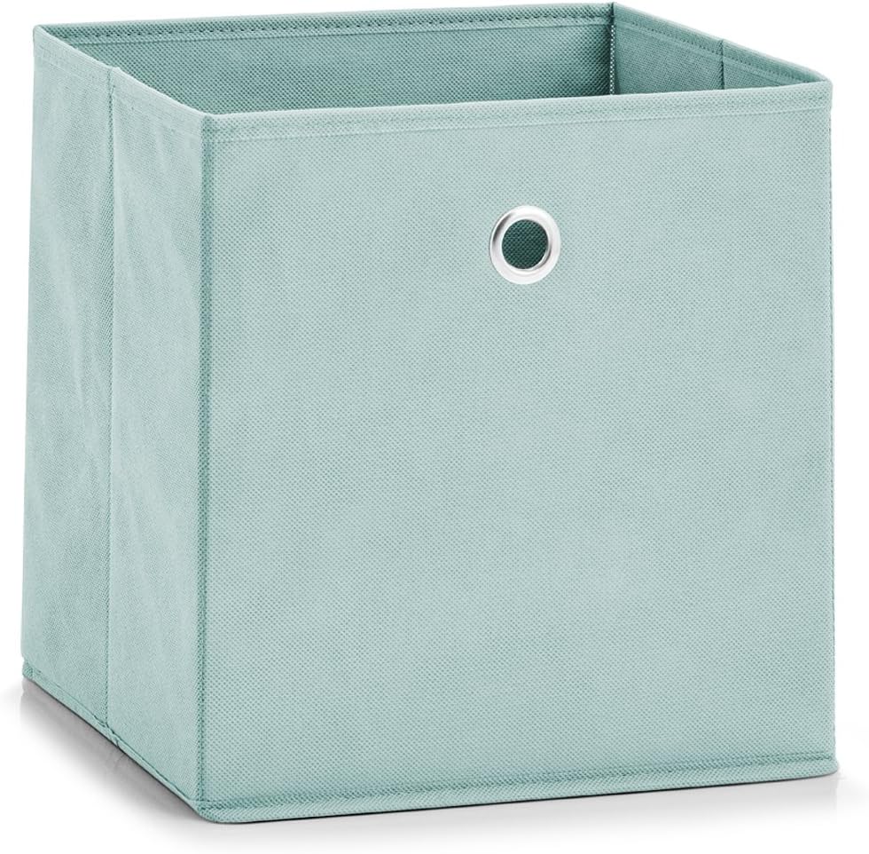 Zeller 14421 Storage Box Non-Woven Approx. 28 x 28 x 28 cm Mint