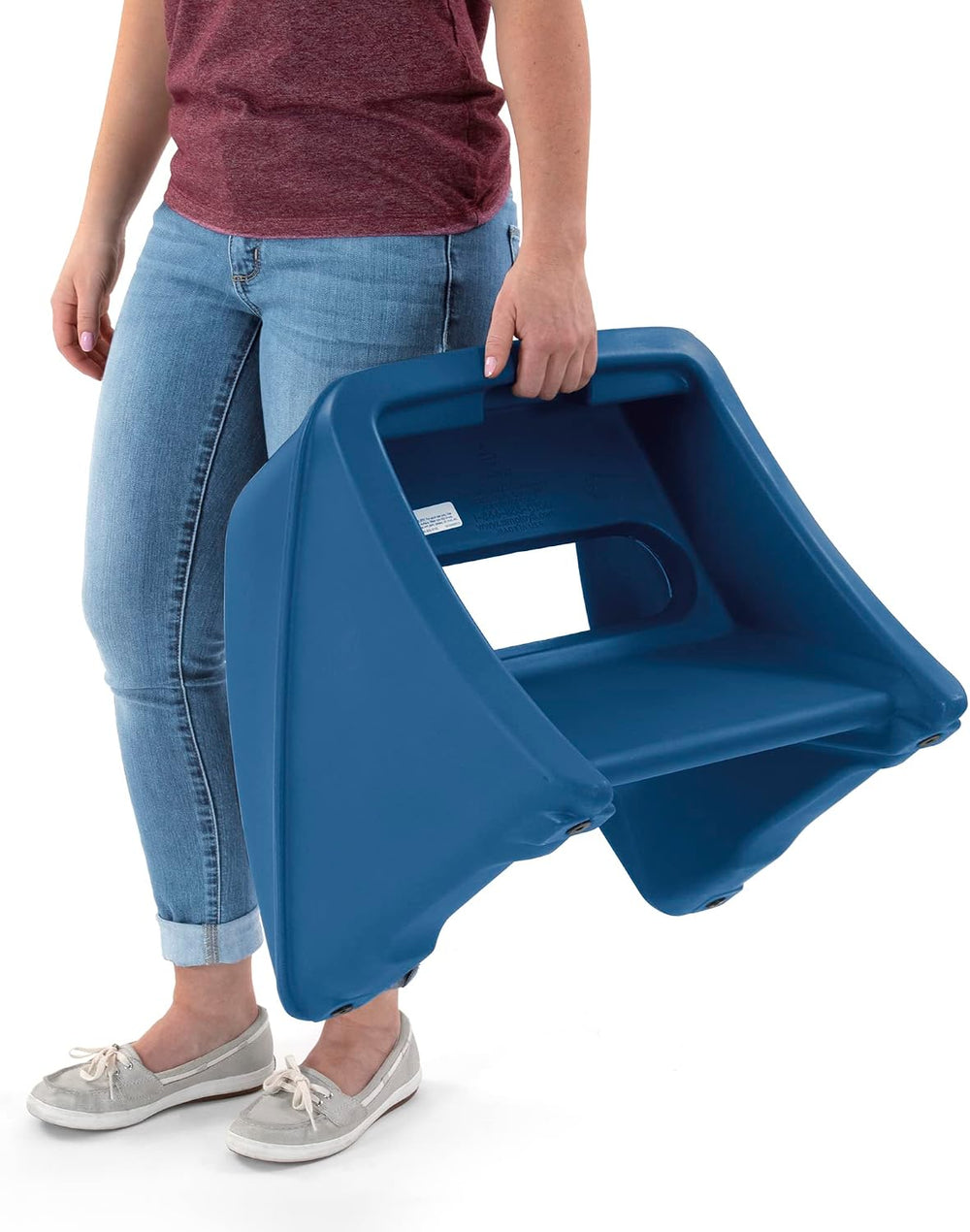 Simplay3 Handy Home Step Stool Plastic Two-Step Stool Seat - Indoor or Outdoo...