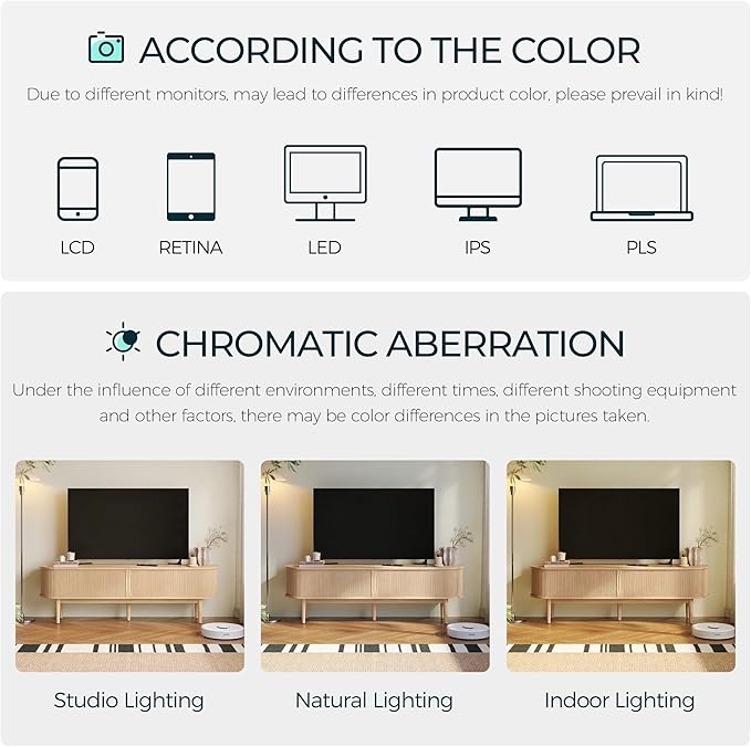 LINSY 70" Fluted TV Stand, Modern Entertainment Center for TVs Up to 80 inches, TV Console with Sliding Doors, Curved Profile Design, Media Console for Living Room, Light Wood