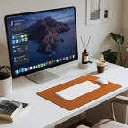 Jotsome Leather Desk Pad Mat, Non-Slip Desk Blotter Pad - Desk Protector for Office, Home, Lap Desk, Laptop, and Desktop, Gift for The Holidays or Christmas (Tan, 17" x 12")