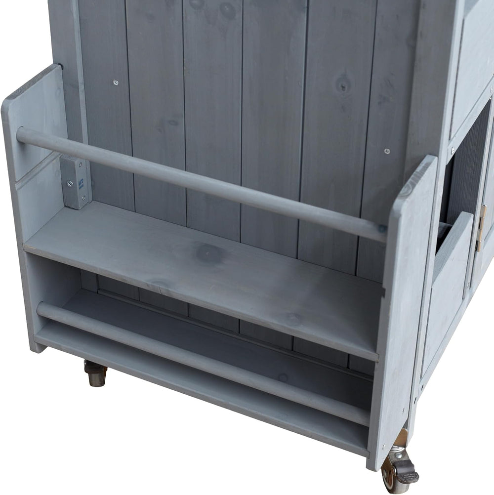 Christopher Knight Home Outdoor Bar Cart with Stainless Steel Top and Lockabl...